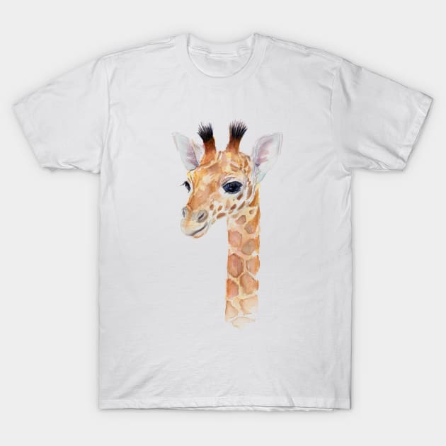 Baby Giraffe T-Shirt by Olechka